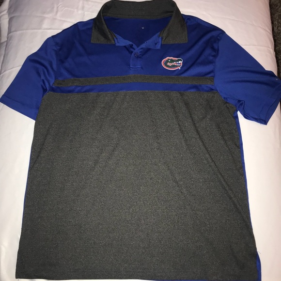 Mens XL UF Florida Gators Grey Blue Collared polo - Picture 6 of 6